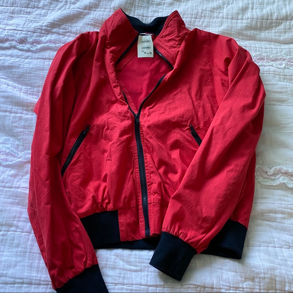 NWT Red Brandy Melville Jacket with Pockets